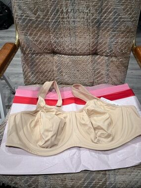 🍃Syrokan 46C Full Coverage Beige Underwire Bra with Wide Straps